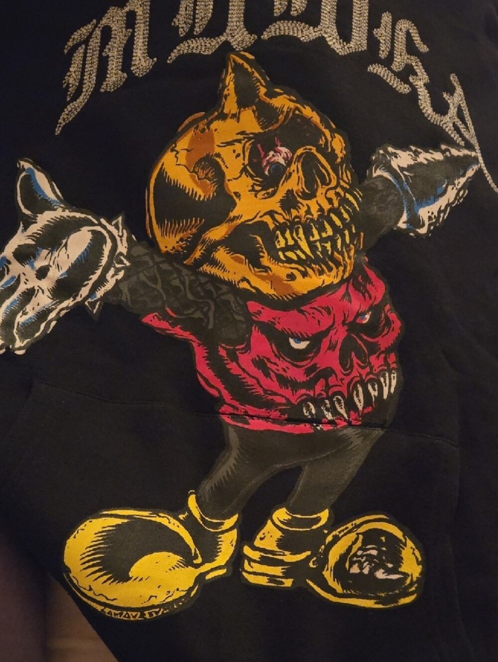 Mishka Black Hoodie "Mickey" Medium Nwt Medium